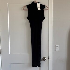 Zara Black Sleeveless Dress